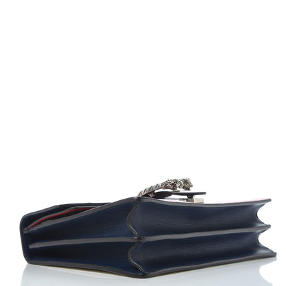 Gucci Calfskin Panther Embroidered Medium Dionysus Shoulder Bag White Blue Hibiscus Red 4 of 9
