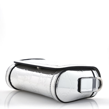 Gucci Guccissima Mirror Effect Mini Crossbody Silver Sphinx 10 of 14