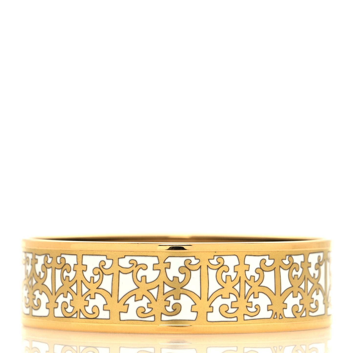 Enamel Printed Wide Balcons du Guadalquivir Bracelet 62 Gold
