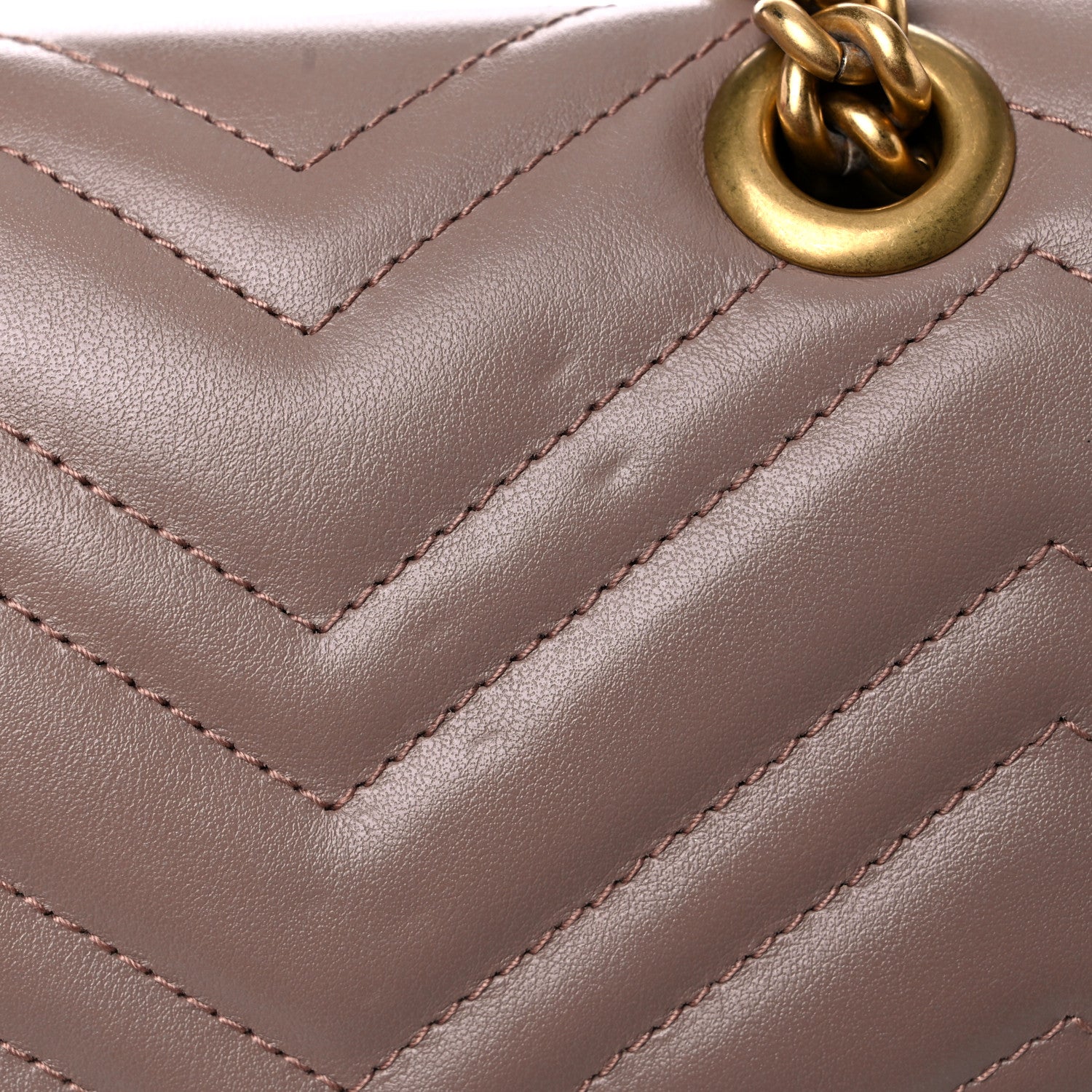 Gucci Calfskin Matelasse Medium GG Marmont Shoulder Bag Porcelain Rose 12 of 13