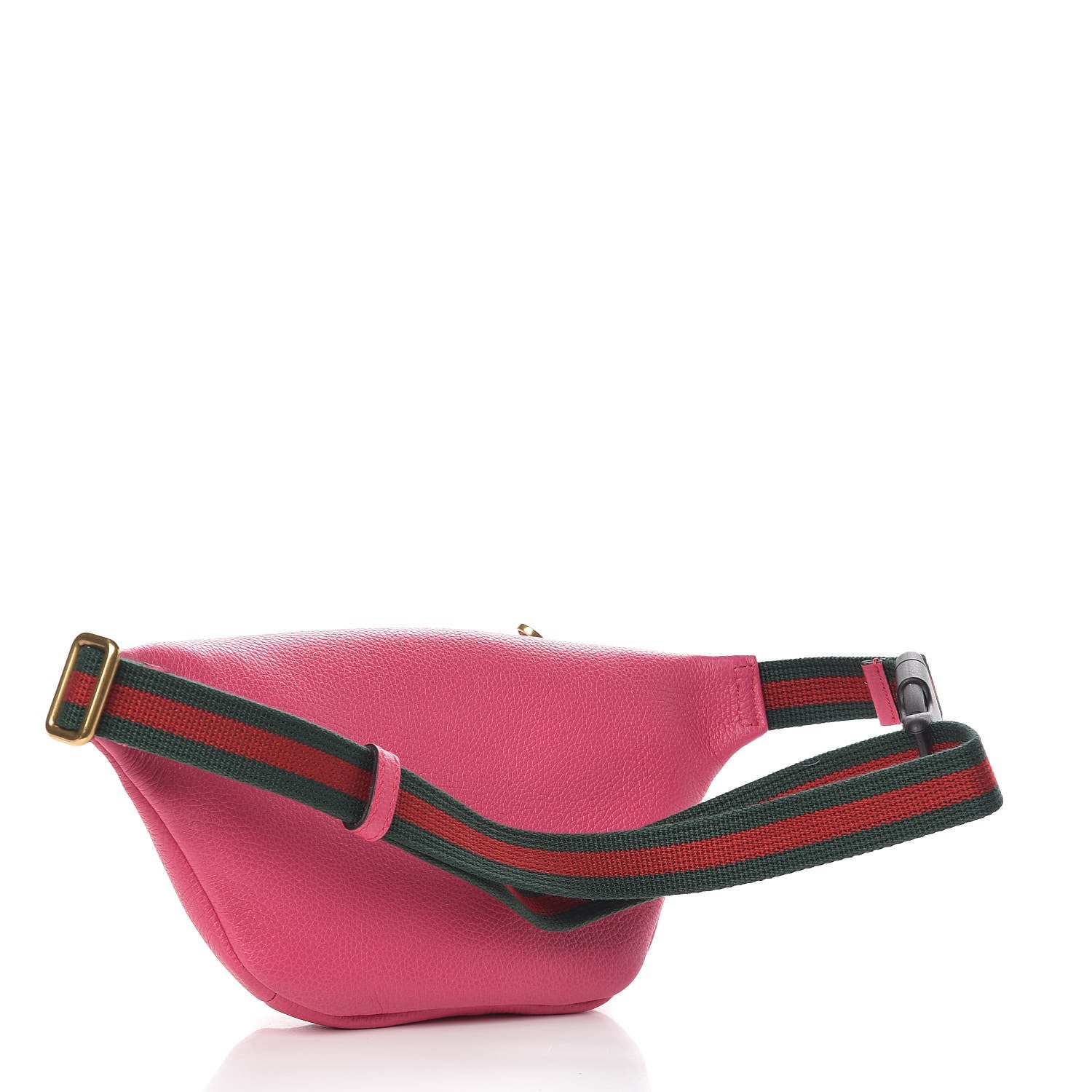Gucci Grained Calfskin Small Logo Belt Bag Box Pink Green 3 of 10