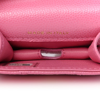 Chanel Caviar Quilted Crystal CC Airpods Pro Case Pink 5 of 6