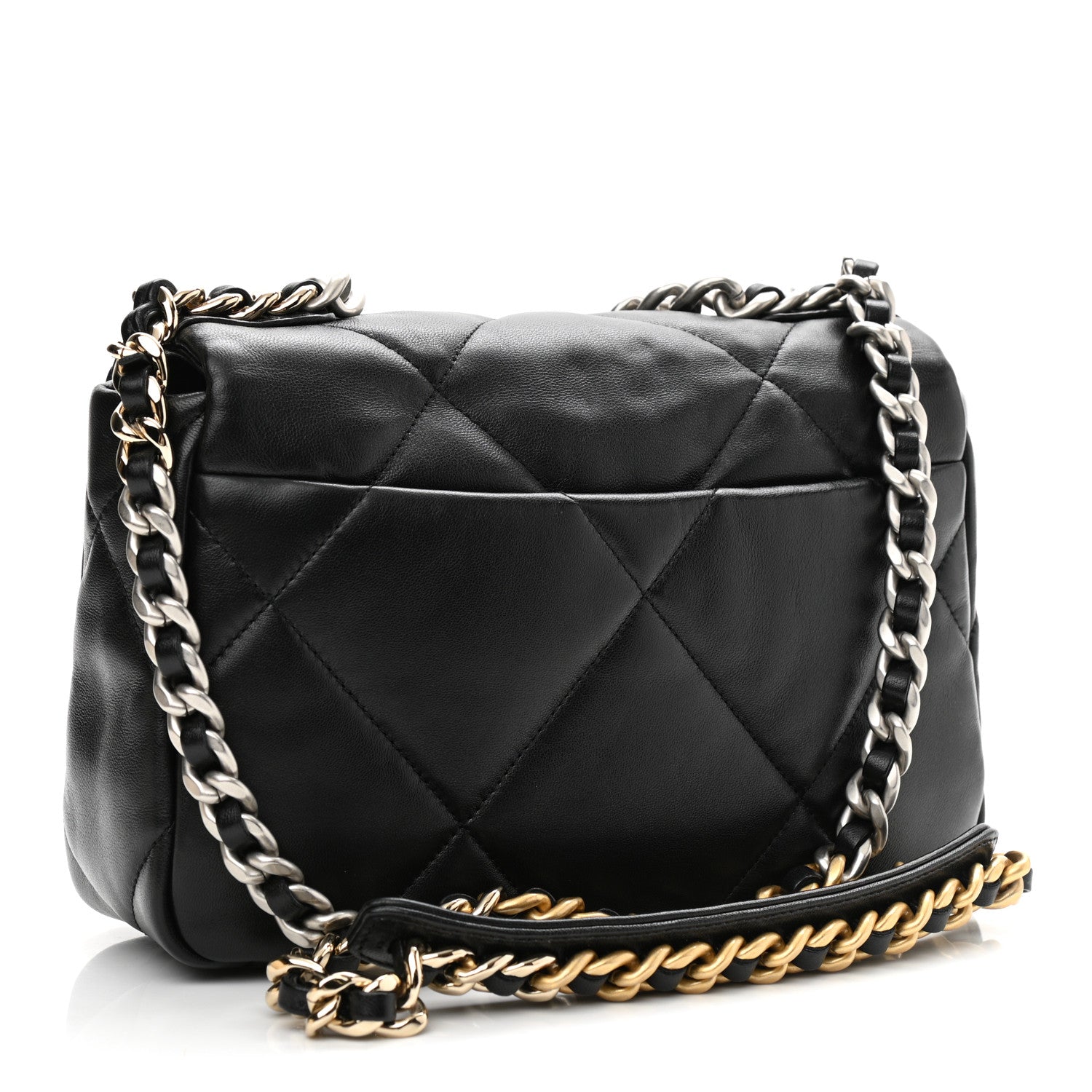 Chanel Lambskin Quilted Medium Chanel 19 Flap Black 3 of 10