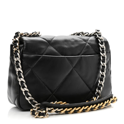 Chanel Lambskin Quilted Medium Chanel 19 Flap Black 3 of 10