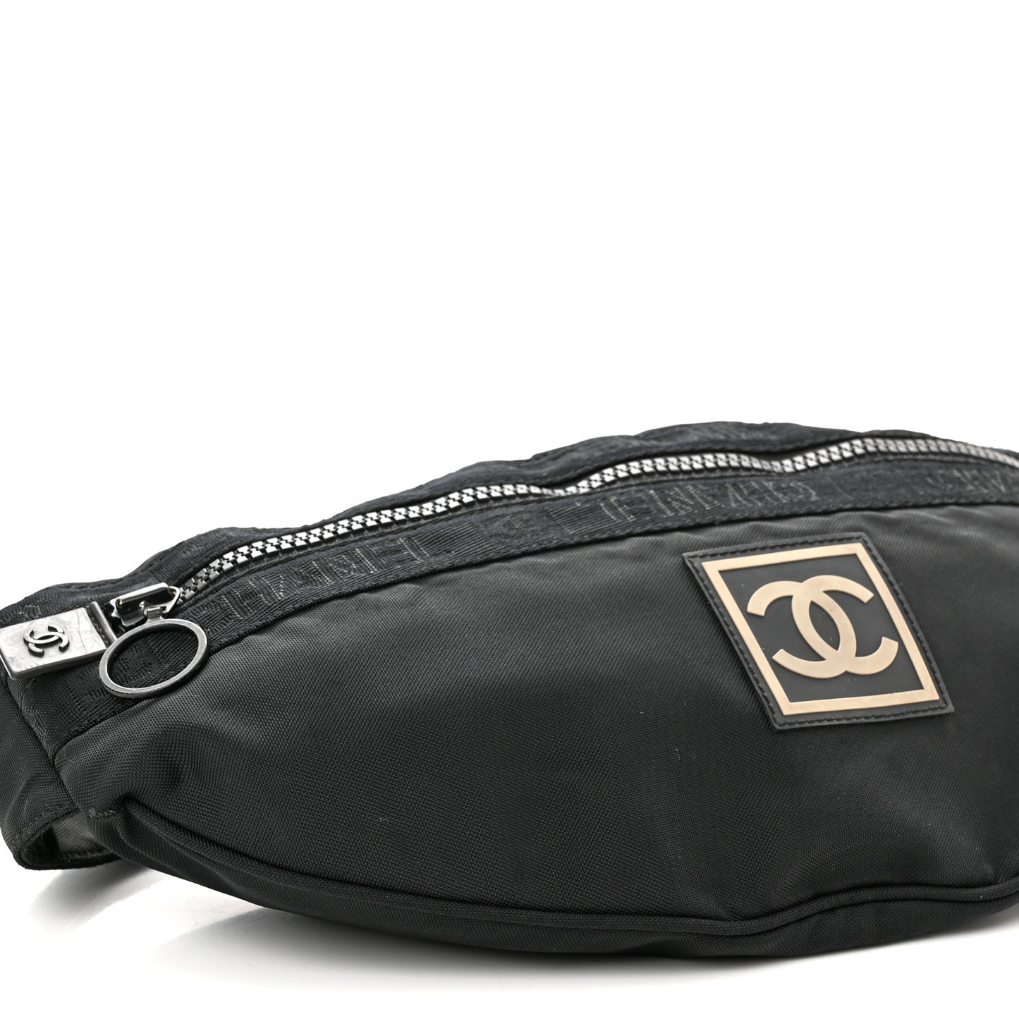 Nylon Sport Waist Bag Black