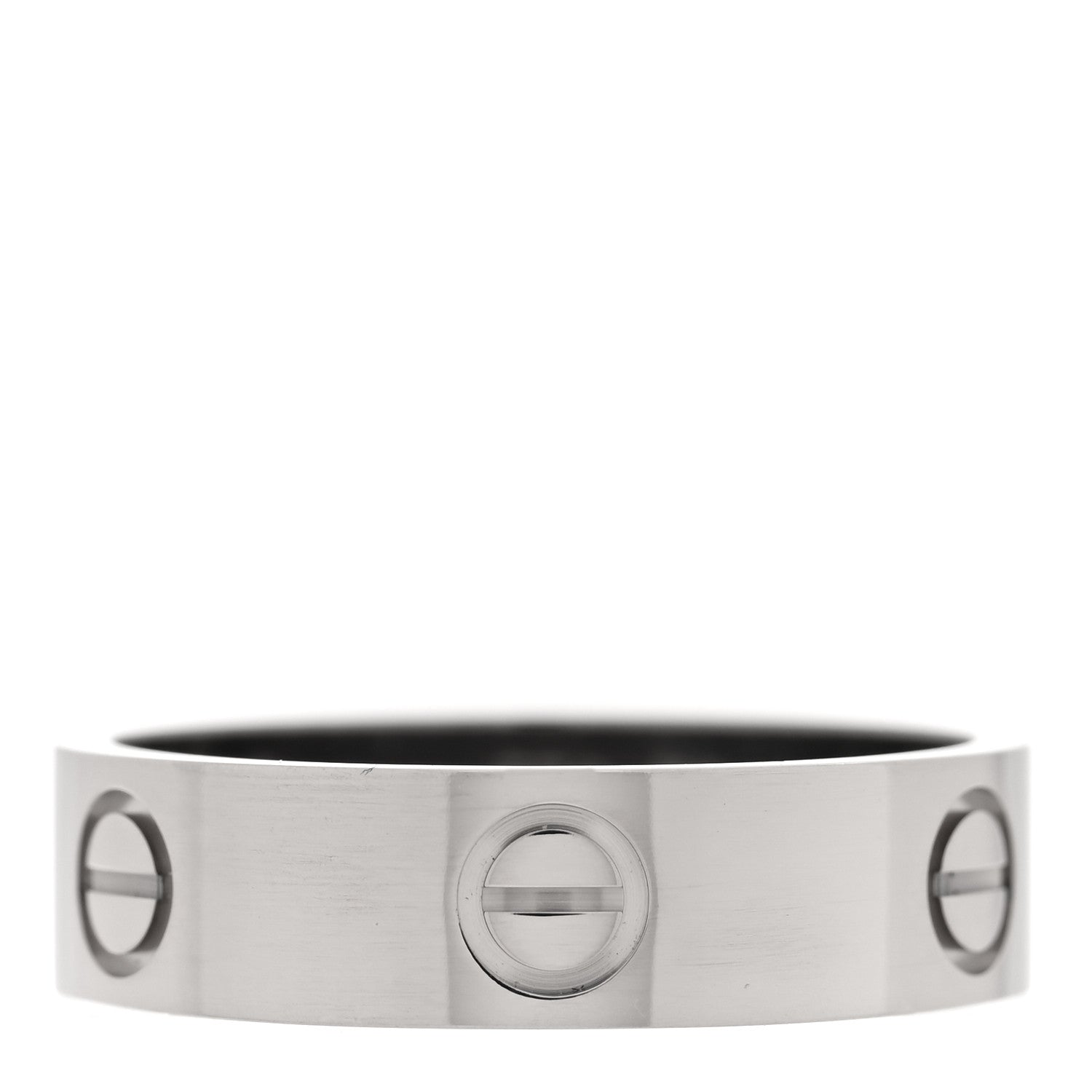 Cartier 18K White Gold 5.5mm LOVE Ring 58 8.5 1 of 4