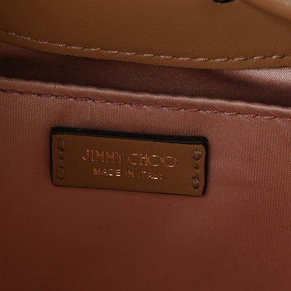 Jimmy Choo Raffia Woven Crystal Small Cinch Bag Natural 6 of 11