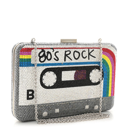 Judith Leiber Crystal Bespoke Rainbow Mix Slim Slide Minaudiere Clutch Multicolor 3 of 12