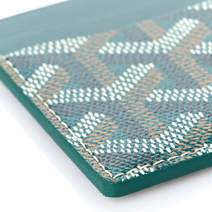 Goyard Goyardine Saint Sulpice Card Holder Green 6 of 7