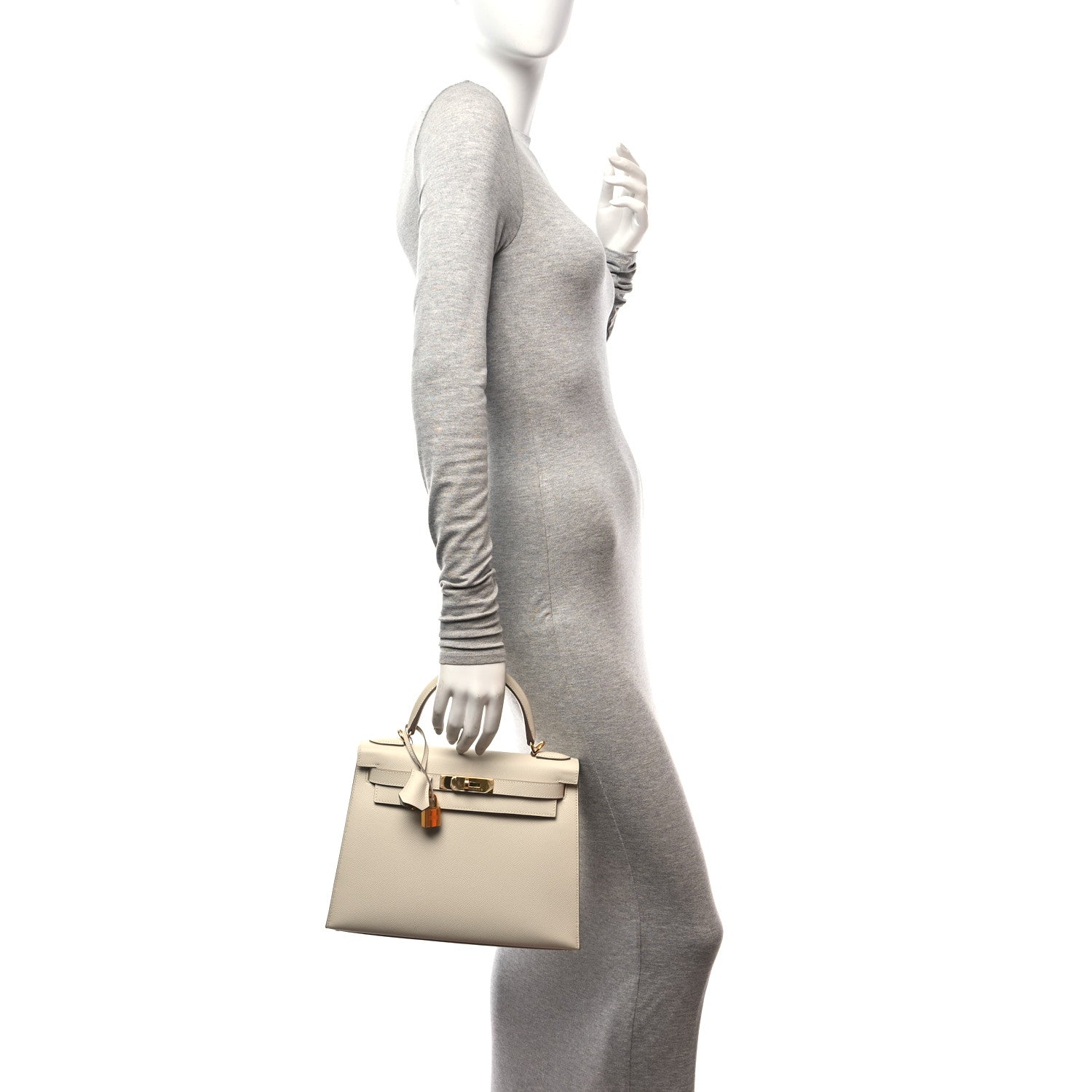 Hermes Epsom Kelly Sellier 28 Craie 2 of 12