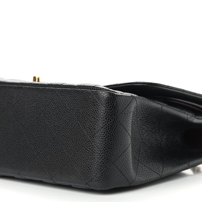 Chanel Caviar Quilted Jumbo Double Flap Black 10 of 15