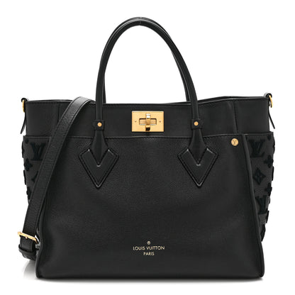 Louis Vuitton Calfskin Monogram Tufting On My Side Black 1 of 10