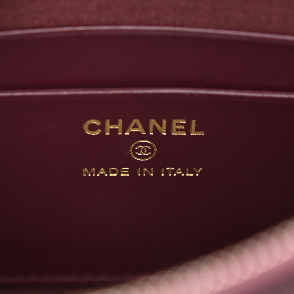 Chanel Caviar Quilted Classic Clutch With Chain Dark Burgundy 6 of 10