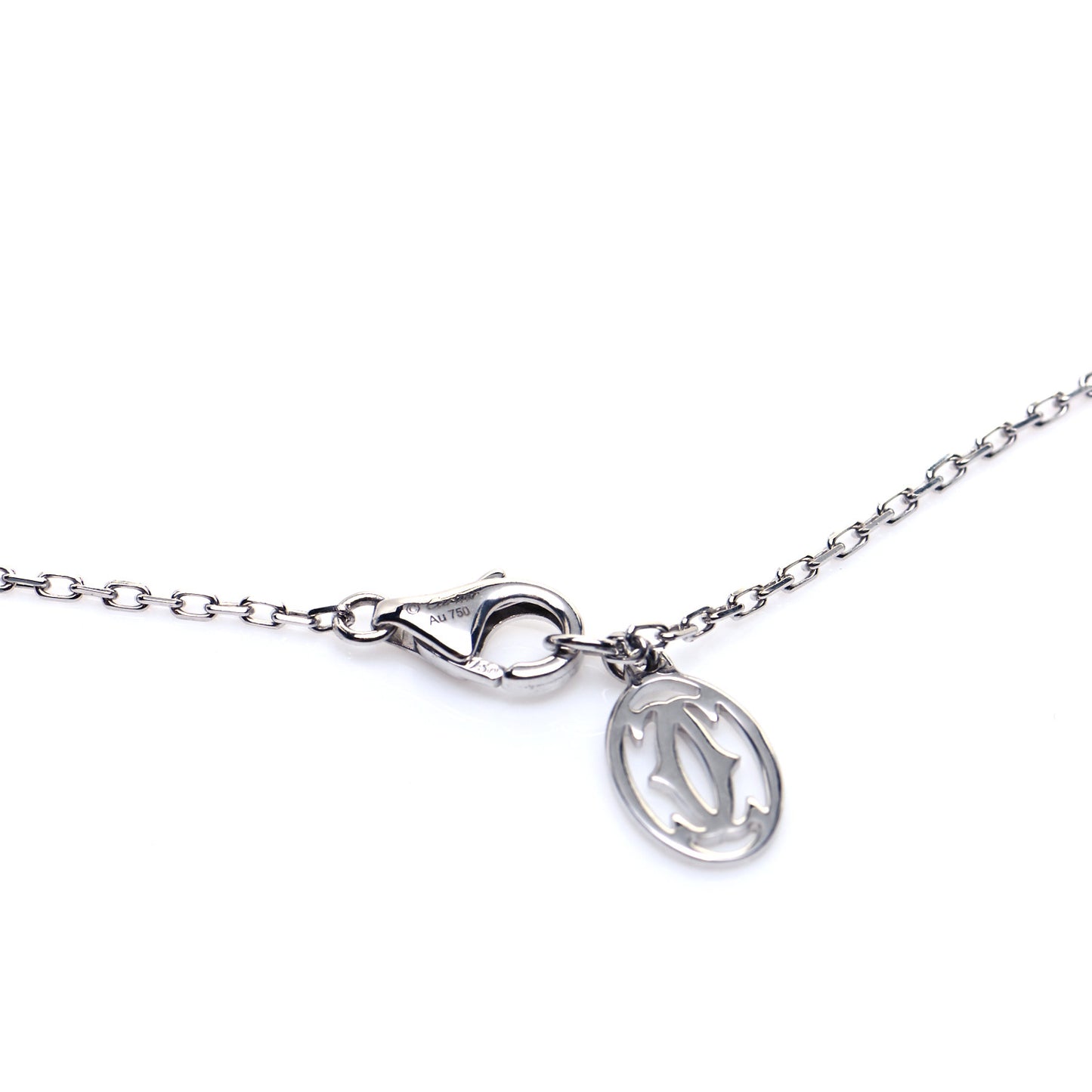 18K White Gold Diamond SM D'Amour Pendant Necklace