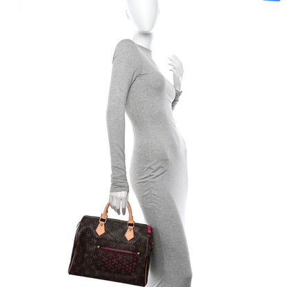 Louis Vuitton Monogram Perforated Speedy 30 Fuchsia 2 of 12