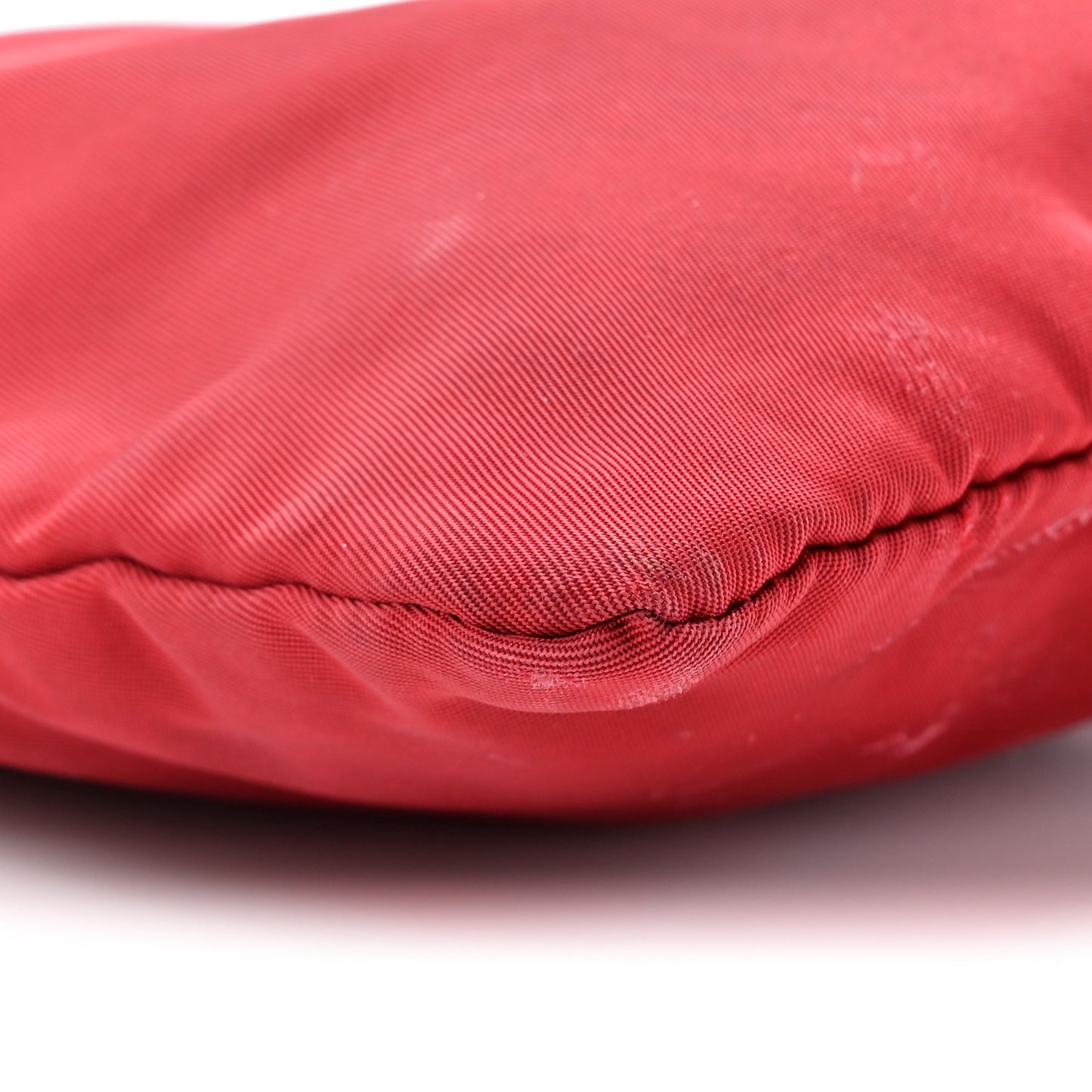 Nylon Small Flat Messenger Bag Cherry