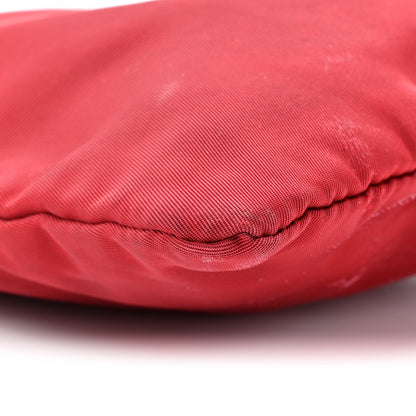 Prada Nylon Small Flat Messenger Bag Cherry 9 of 13