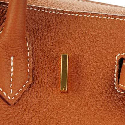 Hermes Togo Birkin 30 Gold 7 of 23