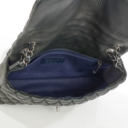 Chanel Iridescent Calfskin Large Bubble Quilt Flap Black 6 of 9