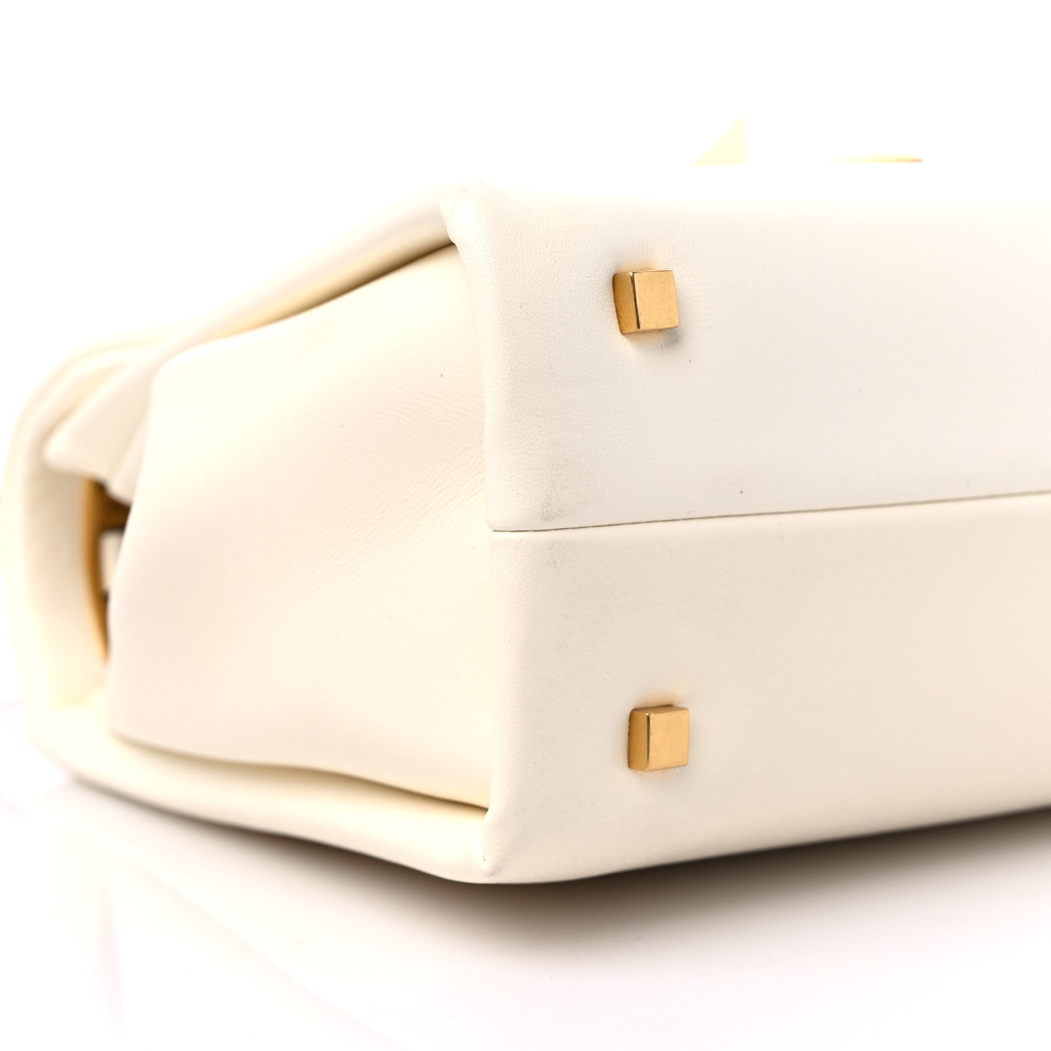 Valentino Garavani Nappa Small One Stud Top Handle Bag Ivory 7 of 8