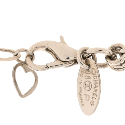 Chanel Pearl CC Clover Long Necklace Gold White 4 of 4