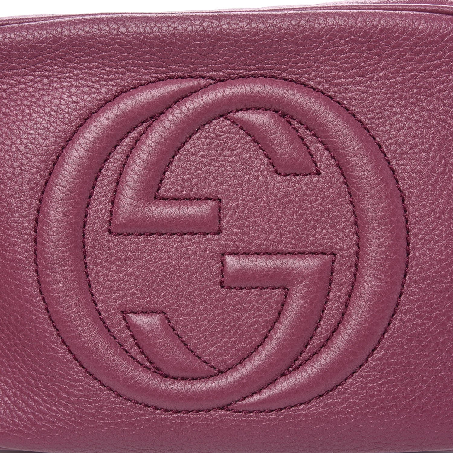 Gucci Pebbled Calfskin Small Soho Disco Bag Peonia Flower 8 of 10