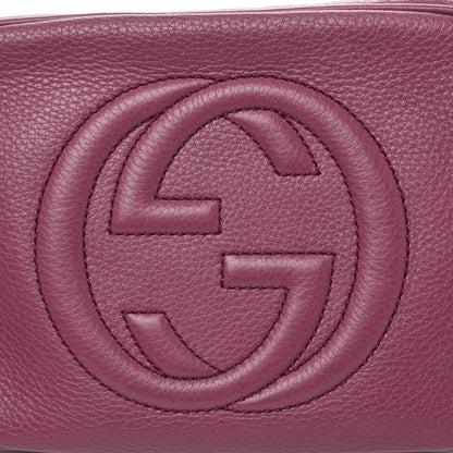 Gucci Pebbled Calfskin Small Soho Disco Bag Peonia Flower 8 of 10