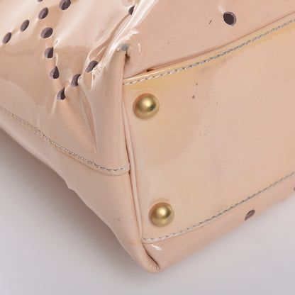Chanel Patent Perforated CC Tote Beige 12 of 15