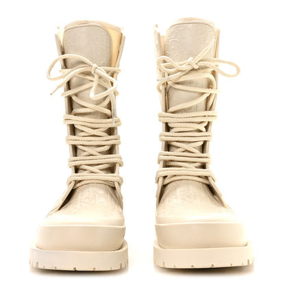 Christian Dior Oblique Rubber Diorcamp Boots 39 Off White 3 of 7