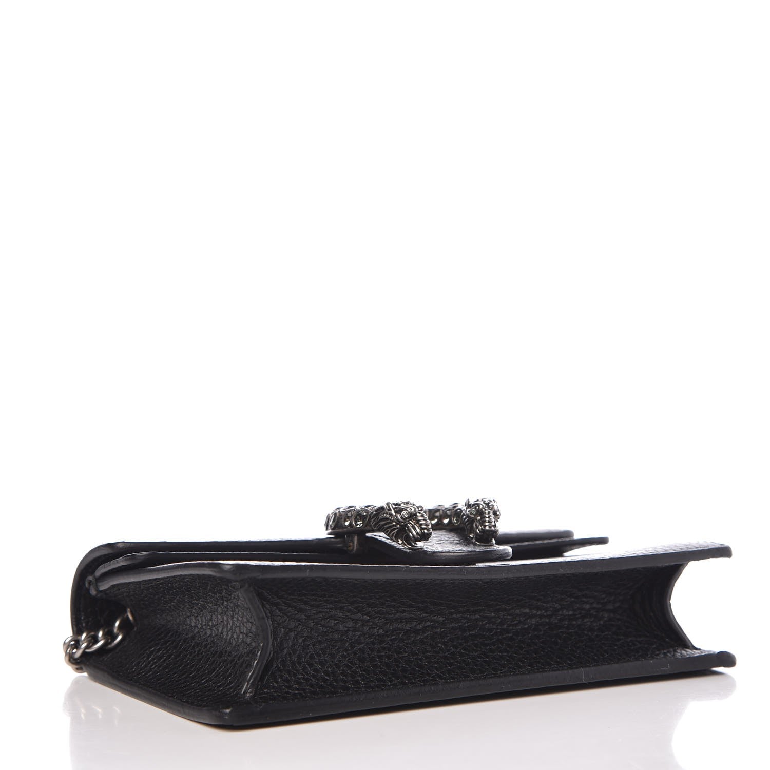 Gucci Calfskin Super Mini Dionysus Shoulder Bag Black 4 of 6