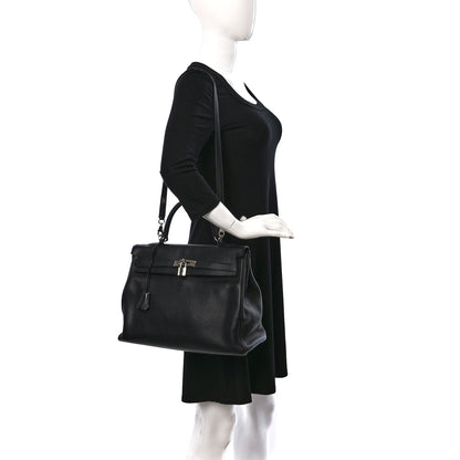 Hermes Taurillon Clemence Kelly Retourne 35 Black 2 of 18