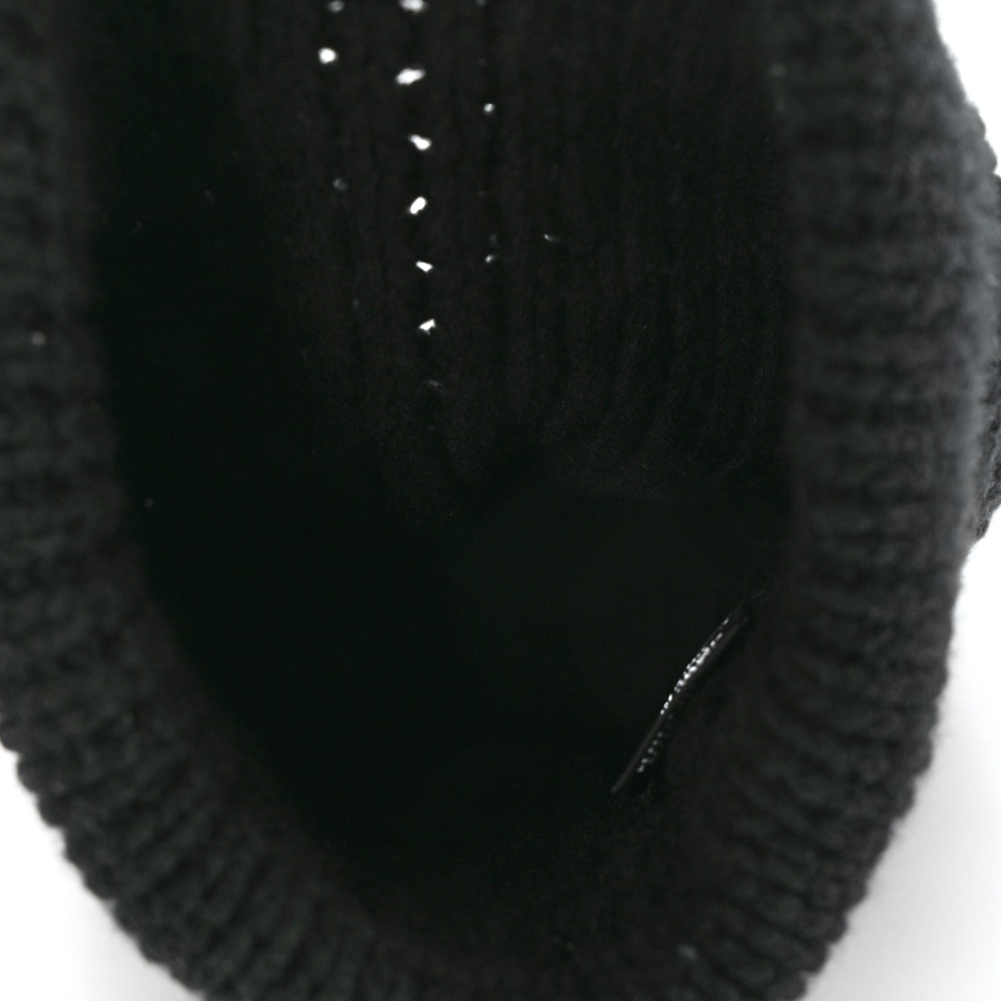 Cashmere CC Beanie Hat Black White