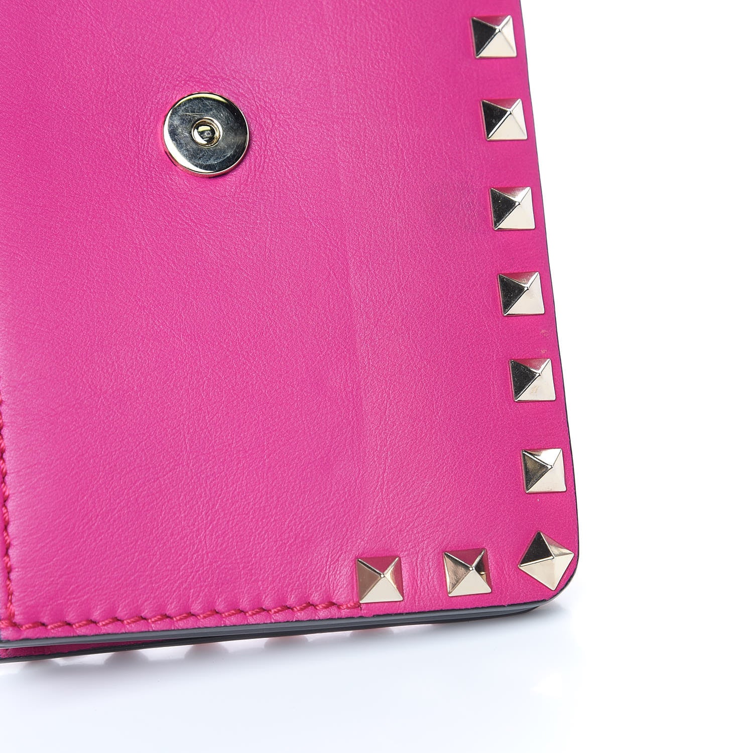 Valentino Garavani Vitello Rockstud Chain Flap Crossbody Bag Fuxia 10 of 11