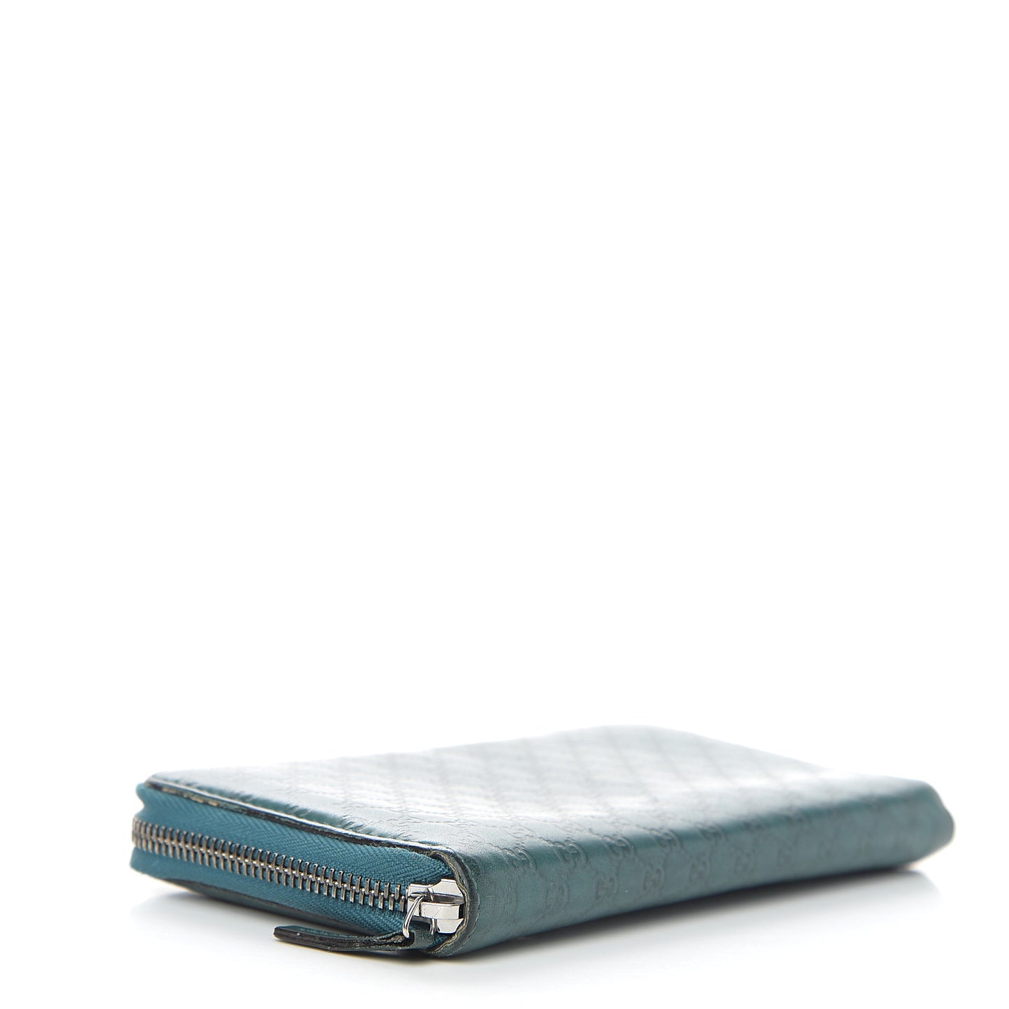 Microguccissima Zip Around Wallet Deep Cobalt