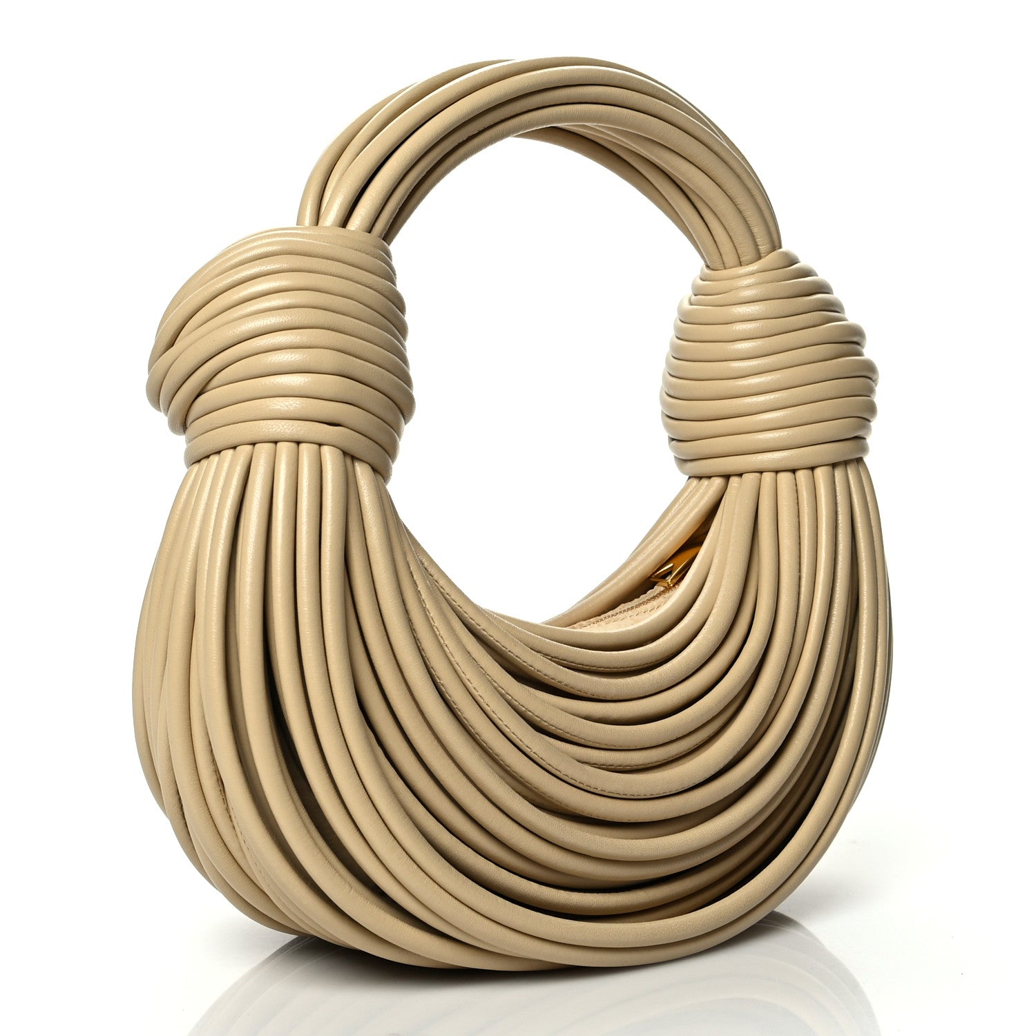 Bottega Veneta Nappa Mini Tubular Double Knot Porridge 3 of 9