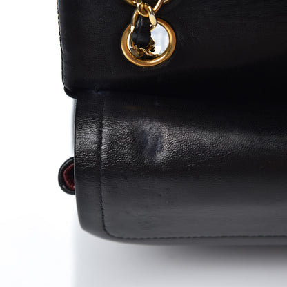 Chanel Lambskin Quilted Small Double Flap Black 10 of 15