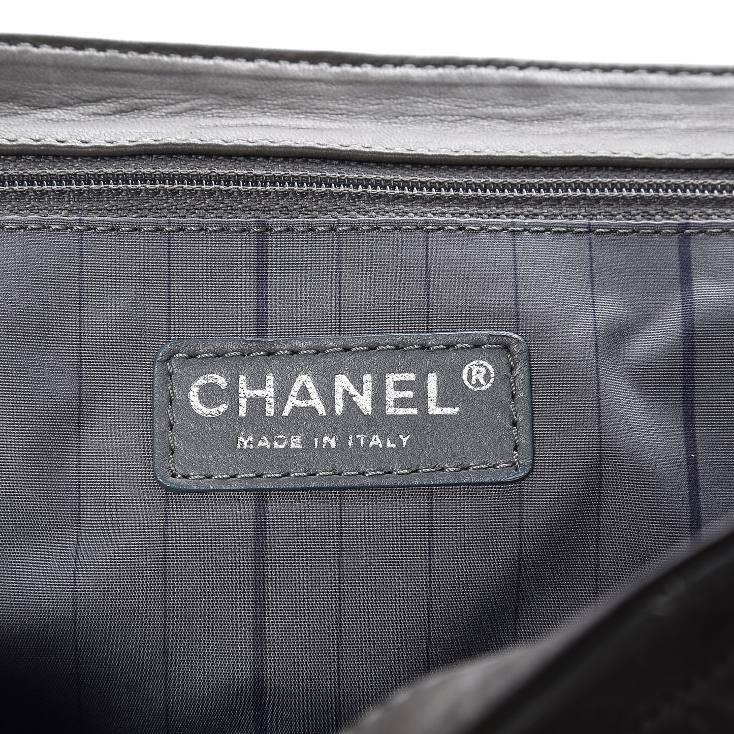 Glazed Calfskin Mademoiselle Lock Kelly Flap Bag Grey