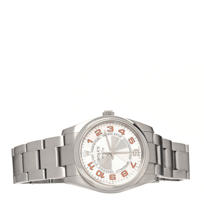Rolex Stainless Steel 34mm Air-King Oyster Perpetual Watch Concentric White 114200 2 of 5