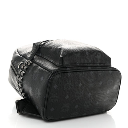 MCM Visetos Small Side Stud Stark Backpack Black 4 of 11