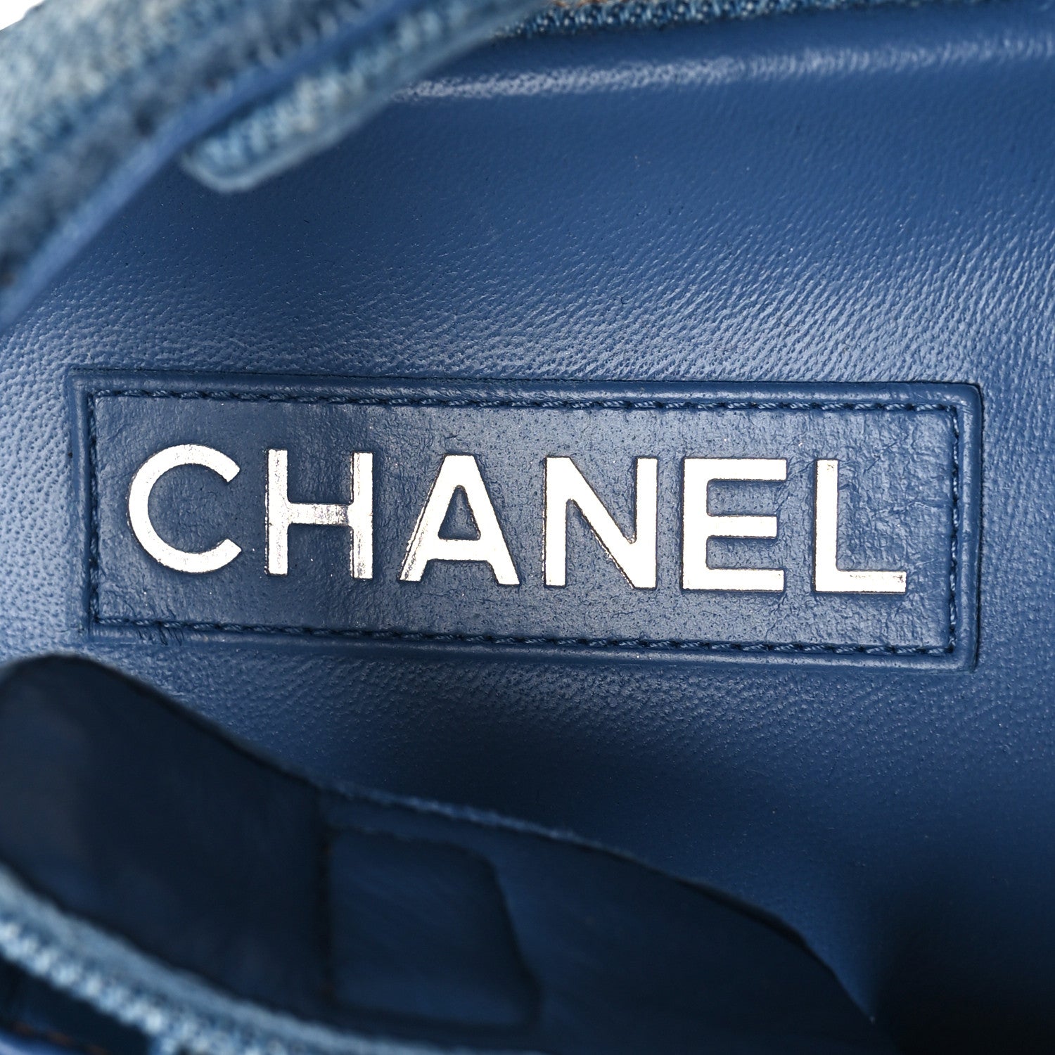 Chanel Denim CC Dad Sandals 39 Light Blue 8 of 9