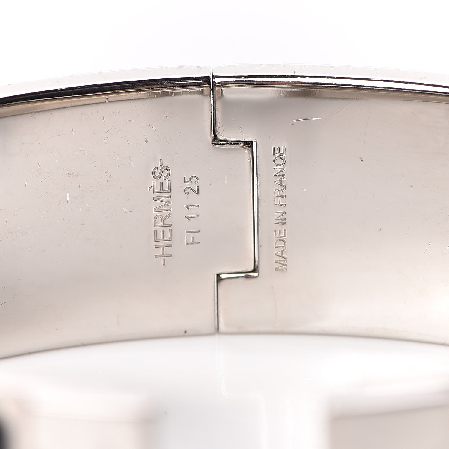 Hermes Enamel Wide Clic Clac H Bracelet GM Black 4 of 6