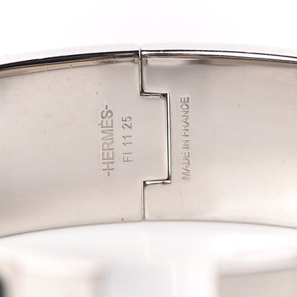 Hermes Enamel Wide Clic Clac H Bracelet GM Black 4 of 6