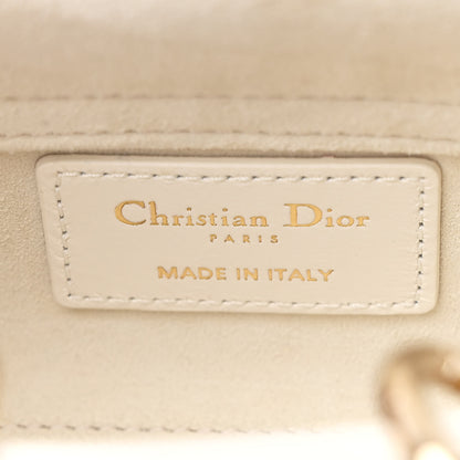 Christian Dior Lambskin Cannage Micro Lady D-Joy Latte 6 of 11