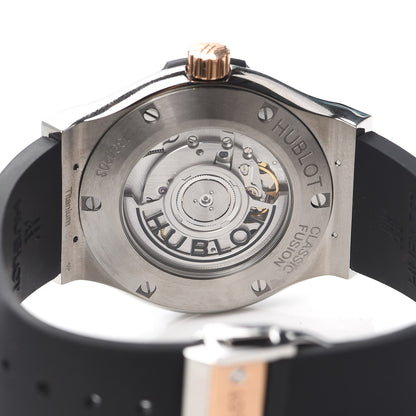 Hublot Titanium 18K Rose Gold 42mm Rubber Classic Fusion Automatic Watch Black 542.NO.1181.RX 4 of 6