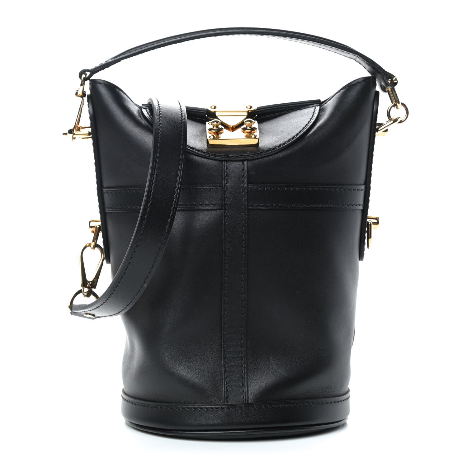 Louis Vuitton Calfskin Duffle Bag Black 1 of 9