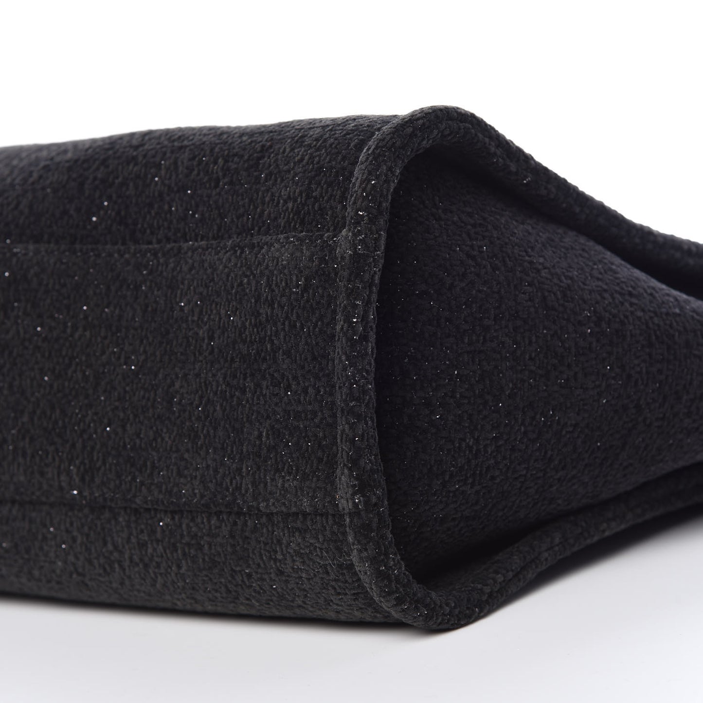 Lurex Boucle Small Deauville Tote Black