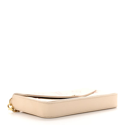 Louis Vuitton Empreinte Monogram Giant By The Pool Felicie Pochette Chain Wallet Creme Rose Trianon 5 of 18