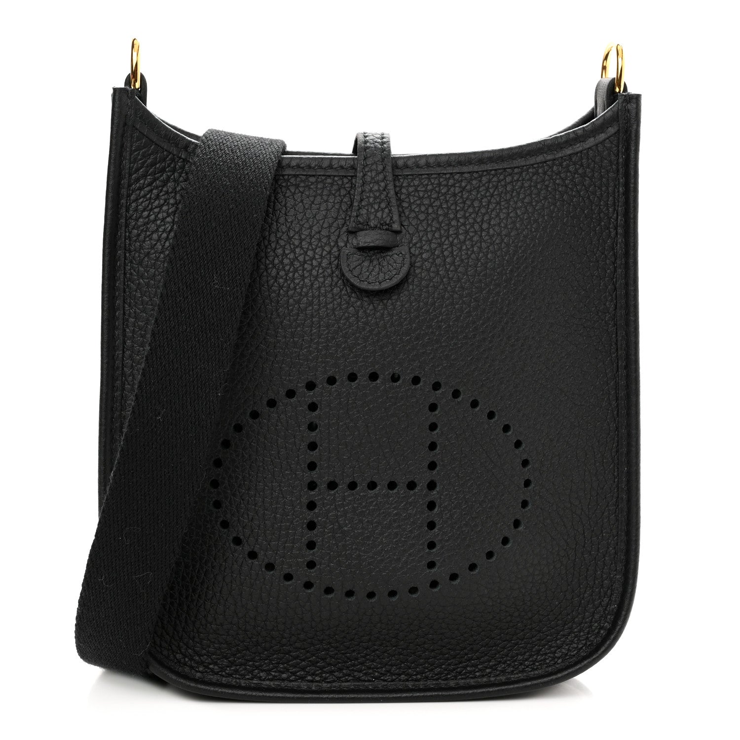 Hermes Taurillon Clemence Evelyne TPM Black 1 of 11
