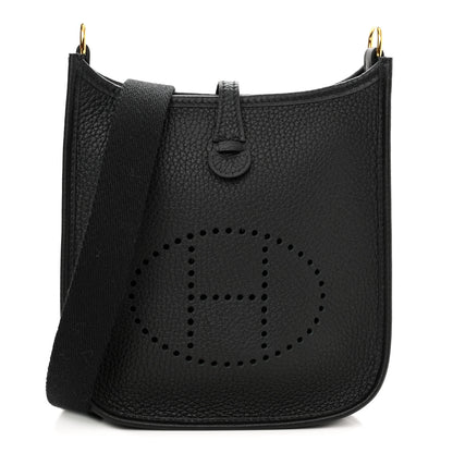 Hermes Taurillon Clemence Evelyne TPM Black 1 of 11