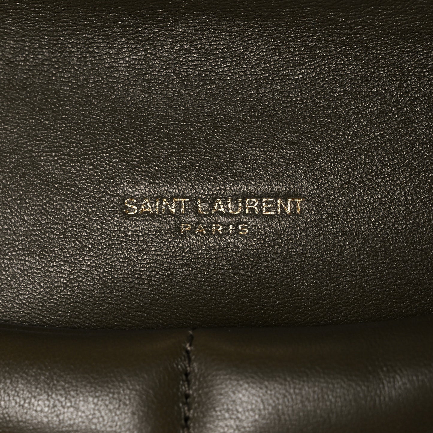 Lambskin Quilted Toy Loulou Puffer Monogram Chain Satchel Seaweed
